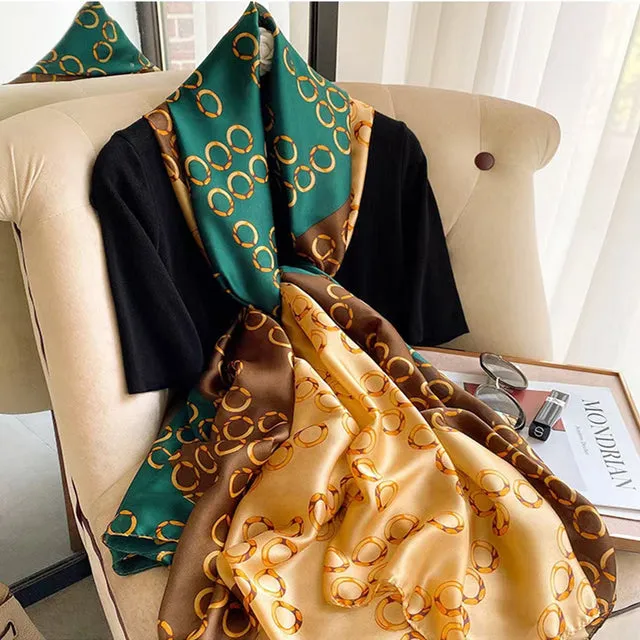 180*90cm Women Scarf Summer Silk Shawl  Wrap