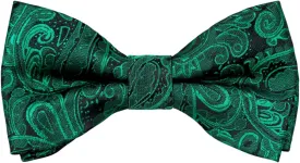 Alizeal Boys Adjustable Fashion Paisley Floral Strapped Pre-tied Kids Bow Tie