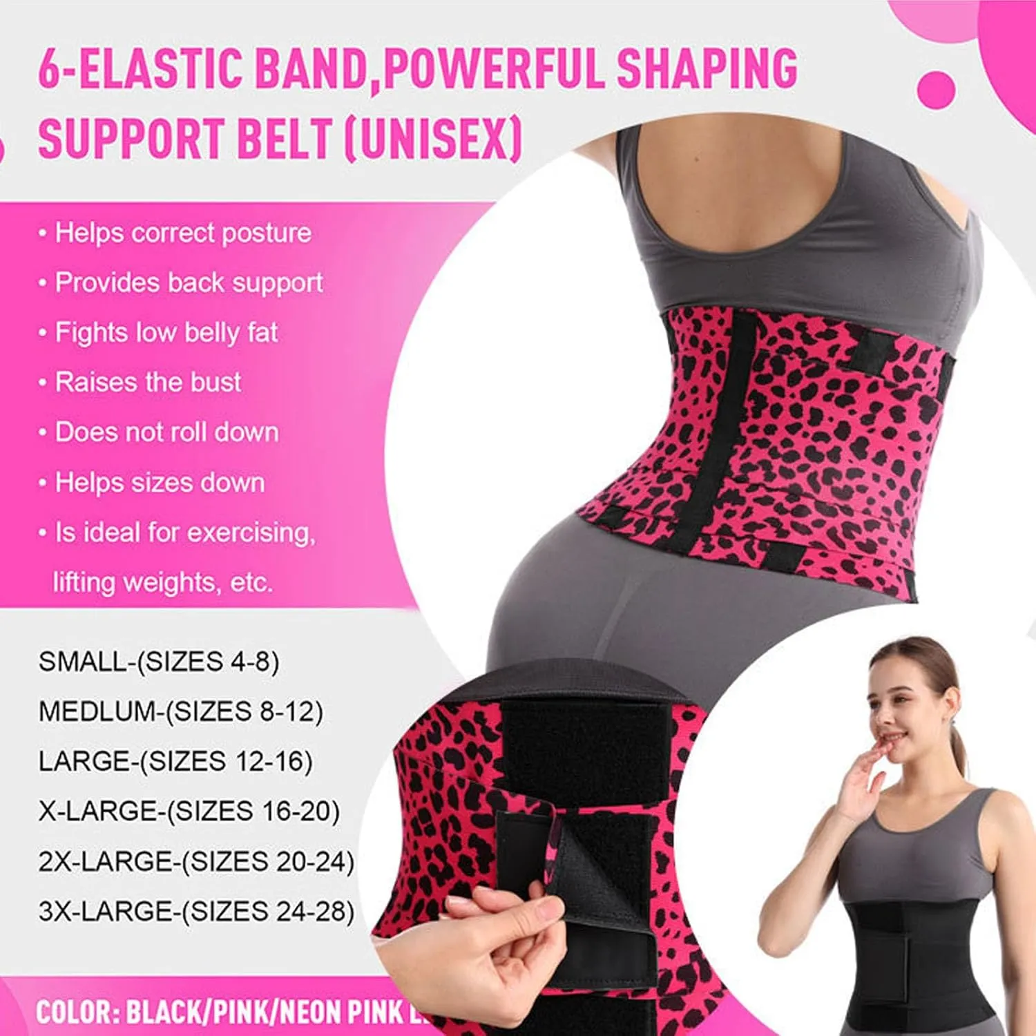 Belt Waist Cincher Ab Belt Tummy Control Body Shaper,Spiralhappy Waist Trainer with Triple Wrap for Women Working Out