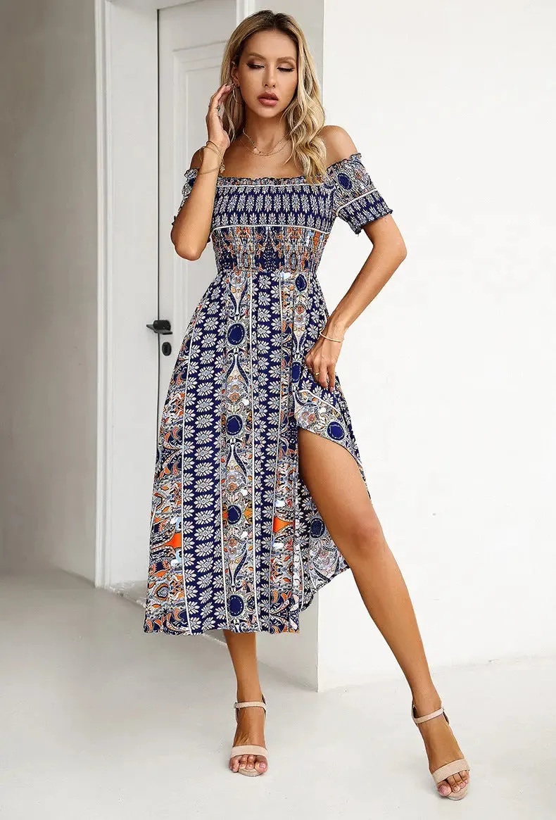 Bohemian Off Shoulder Dress
