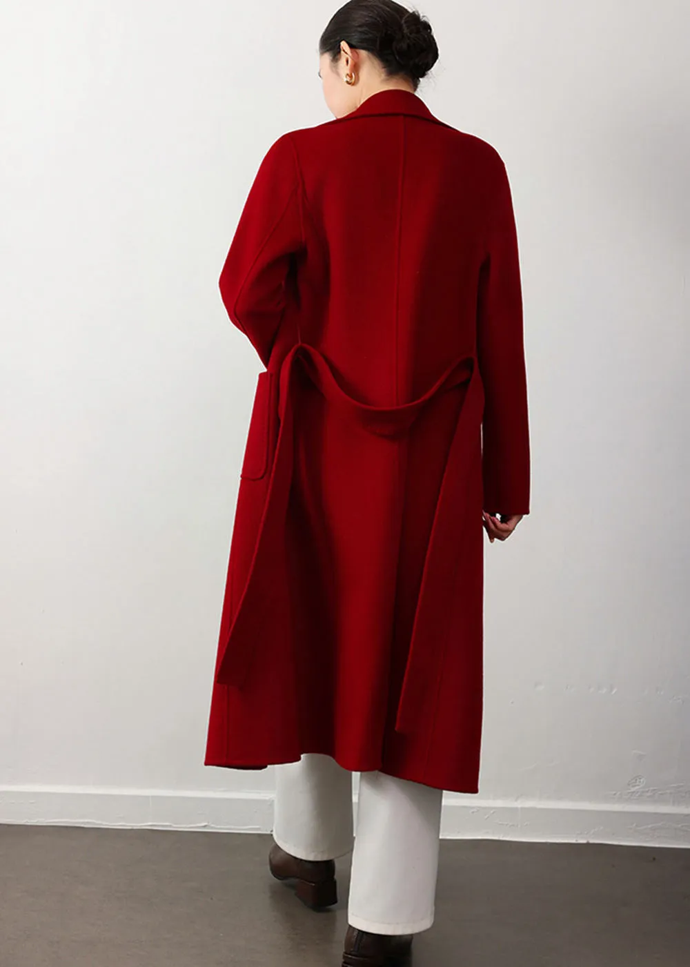 Clarissa Belted Double Face Wool Coat