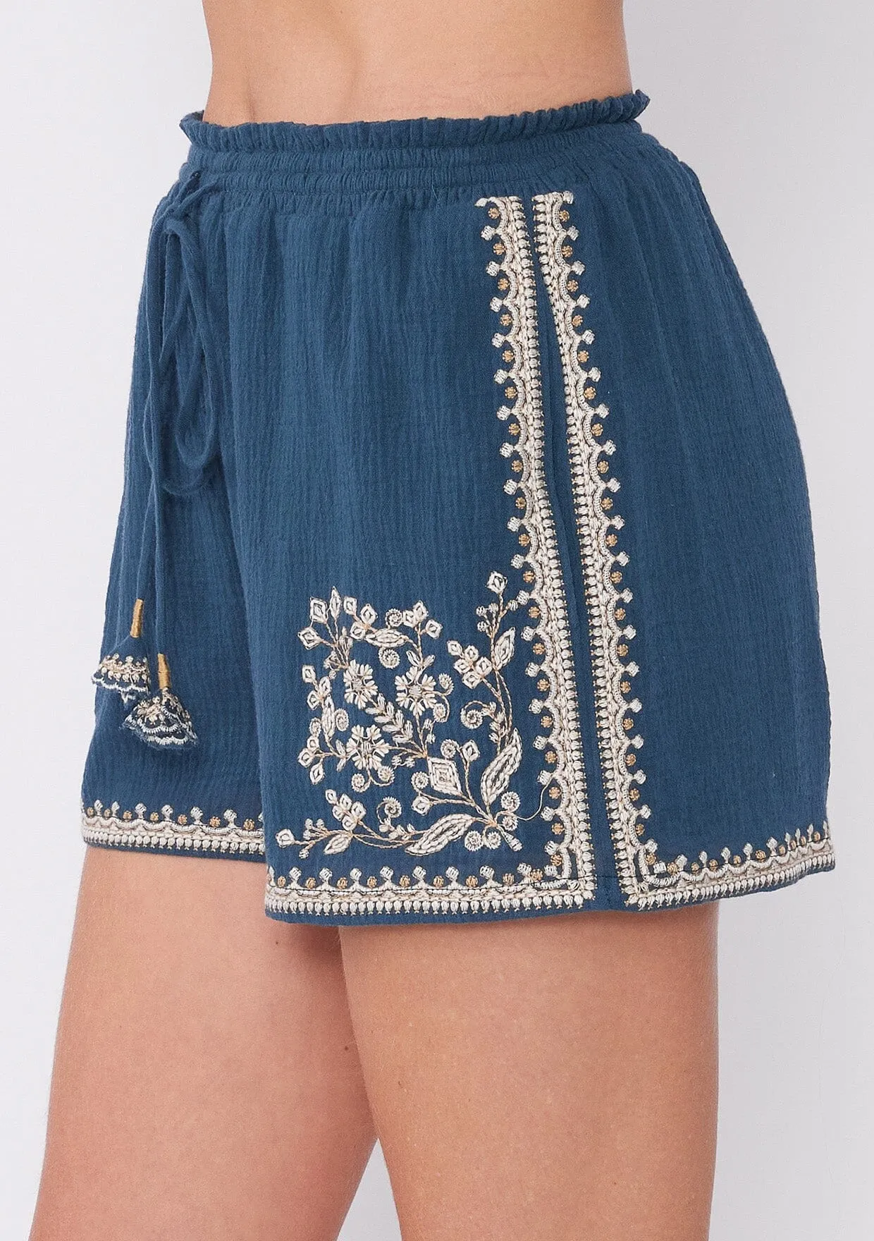 Dixie Cotton Embroidered Short