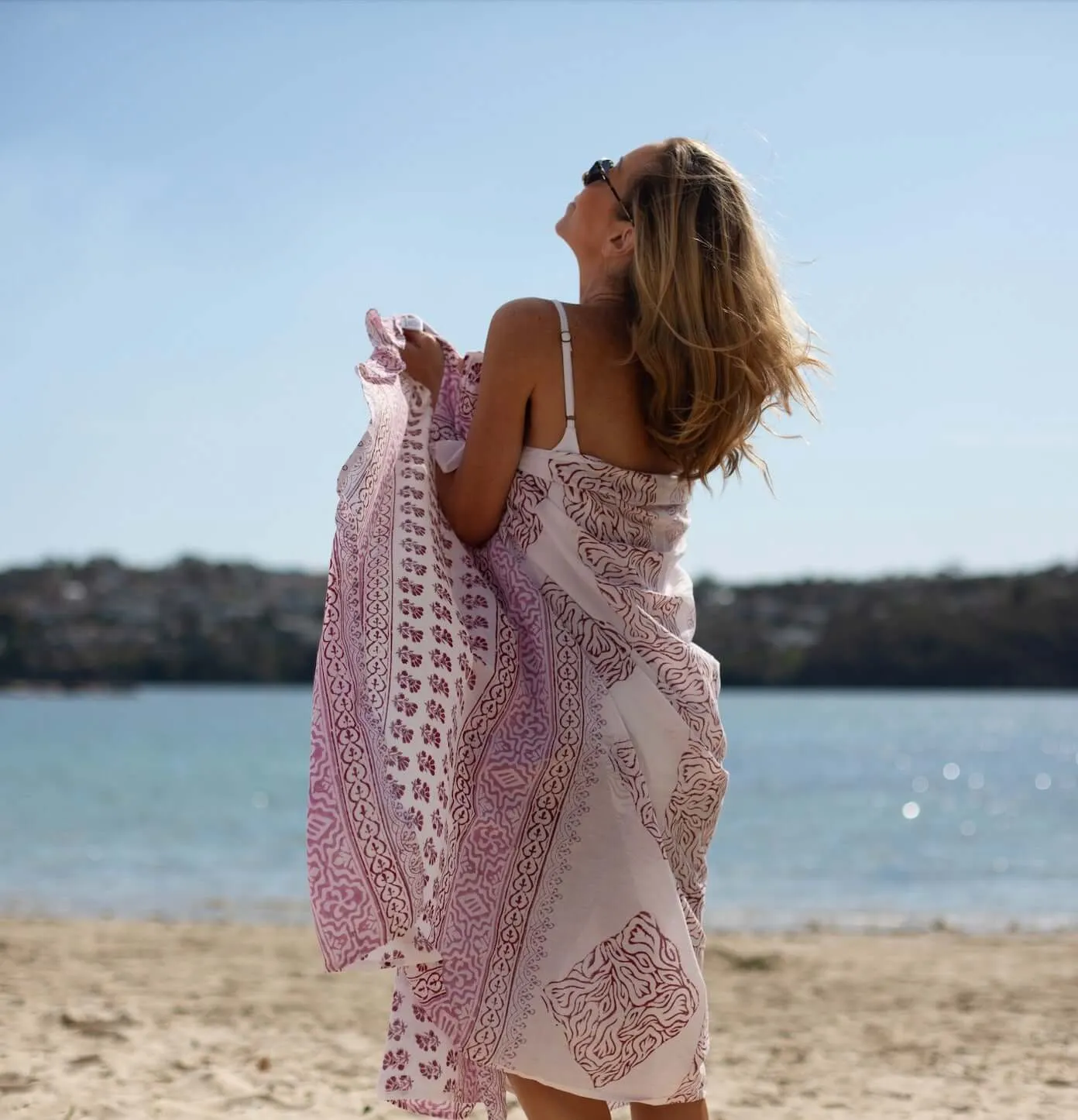 Freedom Pink XL Cotton Sarong