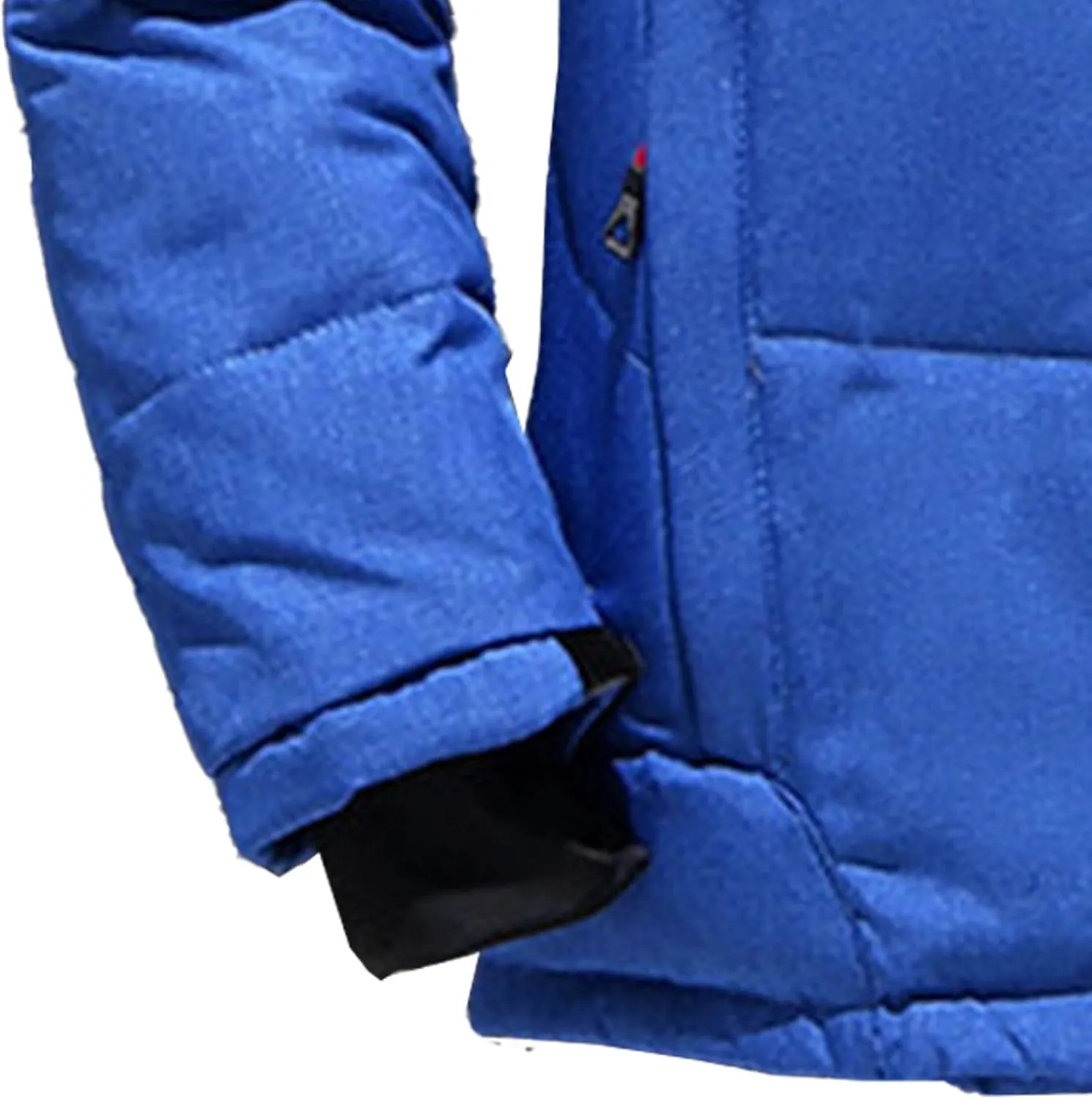 JEsilunmaMY Men's Thicken Outdoor Winter Puffer Jacket Warm Parka Padded Jacket With Fur Hood Windproof Puffy Snow Ski Coat