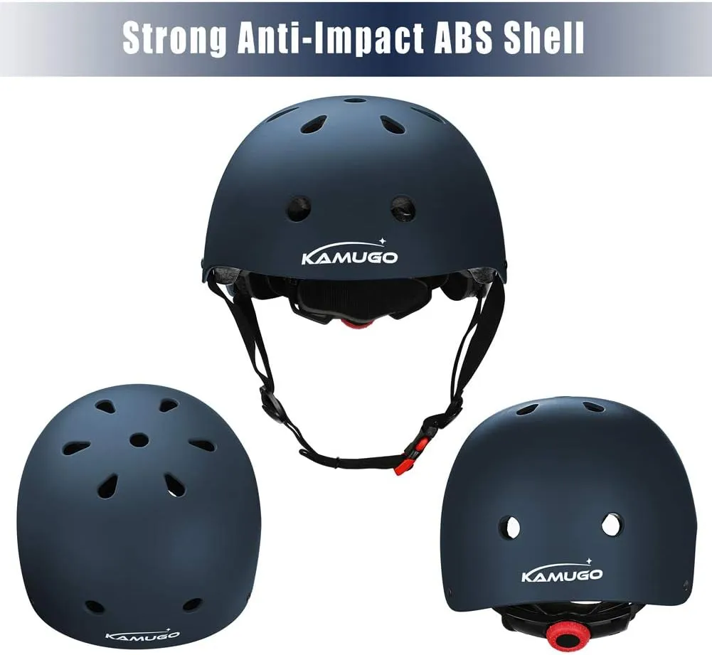 KAMUGO Kids Bike Helmet,Toddler Helmet Adjustable Kids Bicycle Helmet Girls Or Boys Ages 2-8/8-14 Years Old Multi-Sports for Cycling Skateboard Scooter