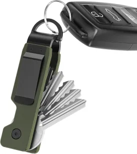 Key Organizer For Men - Compact Metal Key Holder | Minimalist Innovative Keyholder | Smart Keychain Secures 1-5 Keys