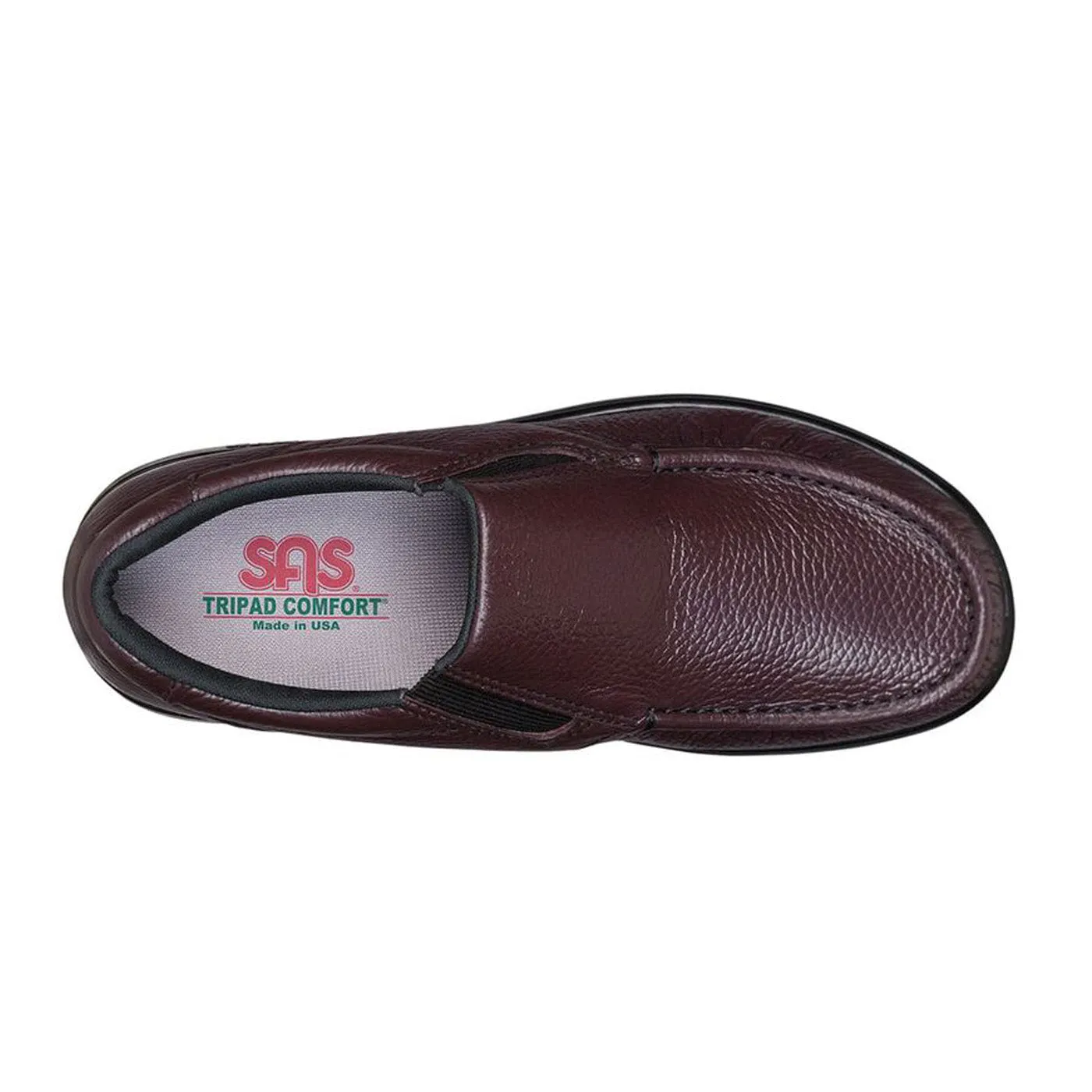 Men's Side Gore Slip On Loafer Cordovan