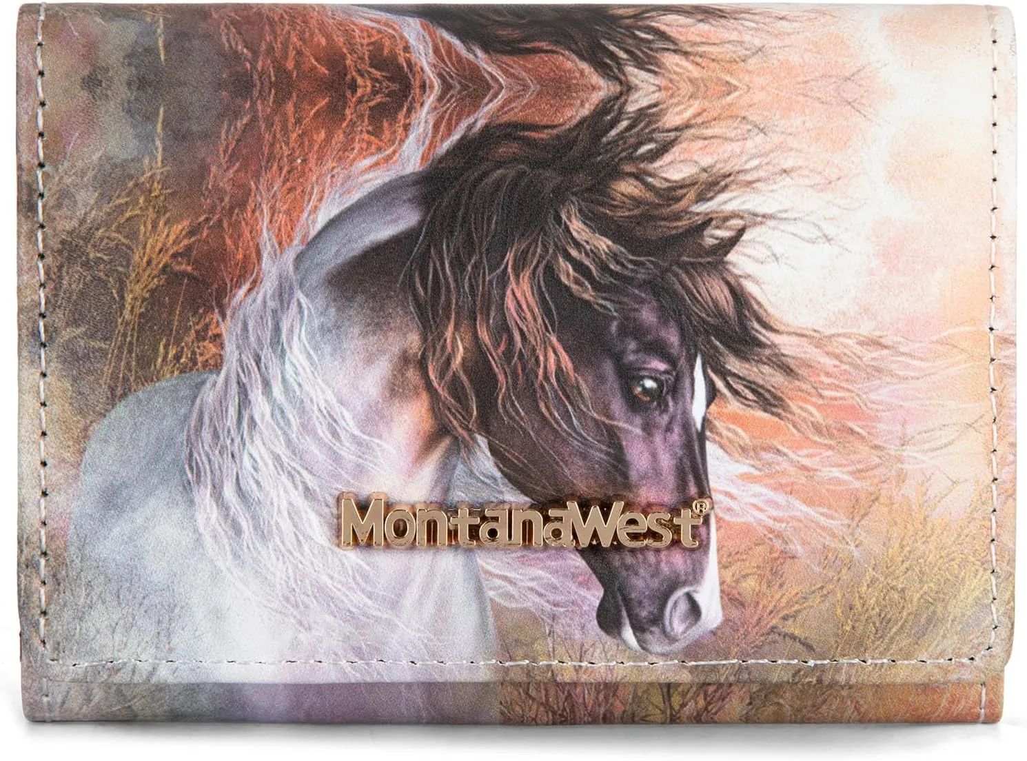 Montana West Womens Small Wallet Trifold Women's Wallets Slim RFID Blocking Wallet with ID Window