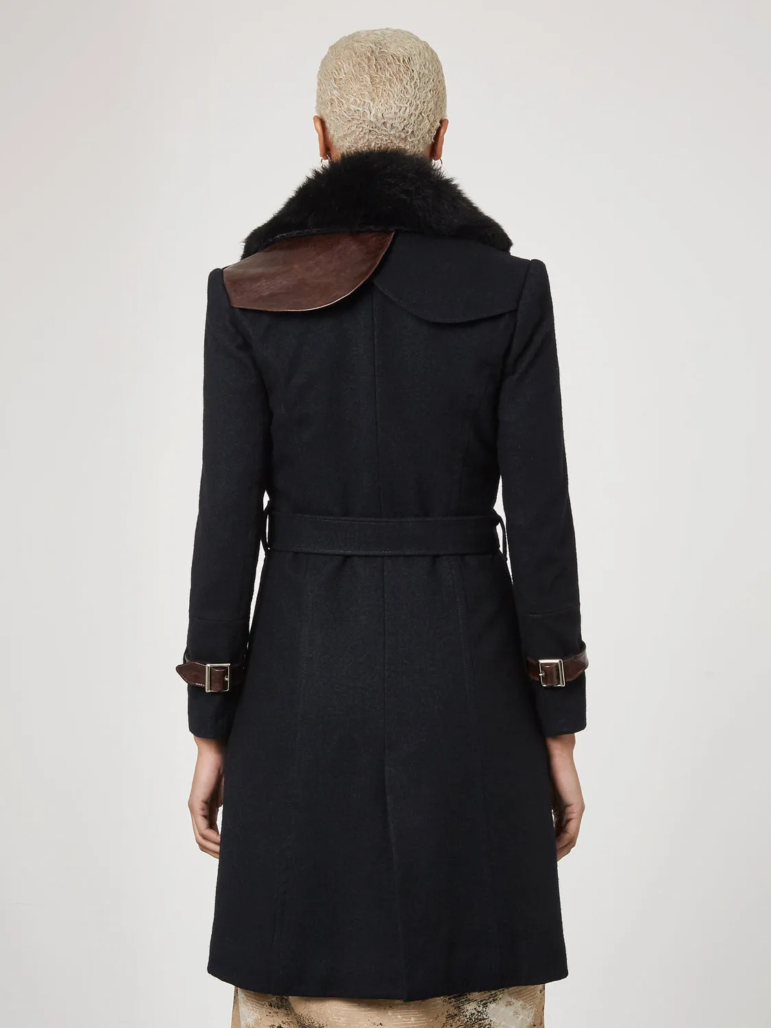Navy London Coat