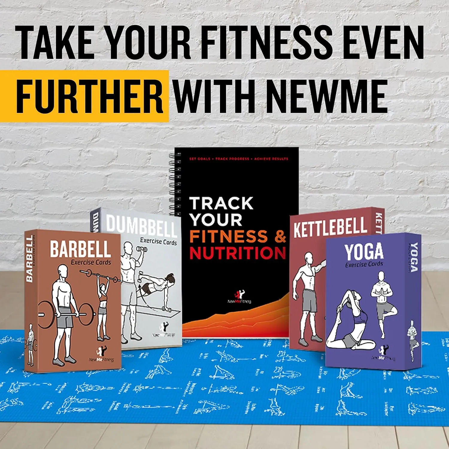 NewMe Fitness Bodyweight Workout Cards, Instructional Fitness Deck for Women & Men, Beginner Fitness Guide to Training Exercises at Home or Gym (Bodyweight, Vol 2)