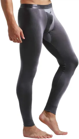 Ouruikia Men's Thermal Underwear Pants Modal Thermal Bottoms Long Johns Pants Underwear with Separate Pouch