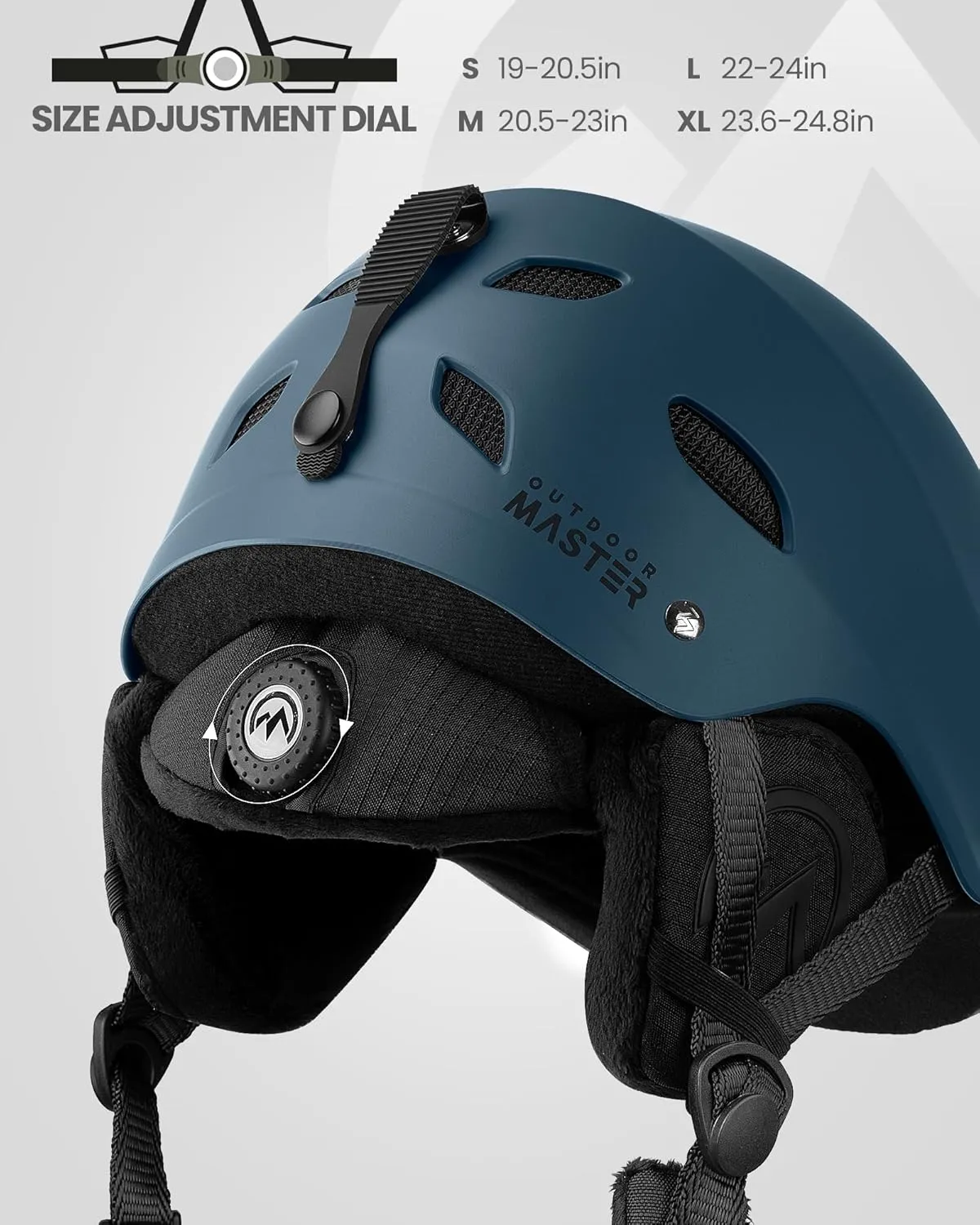 OutdoorMaster Kelvin Ski Helmet - Snowboard Helmet for Men, Women & Youth