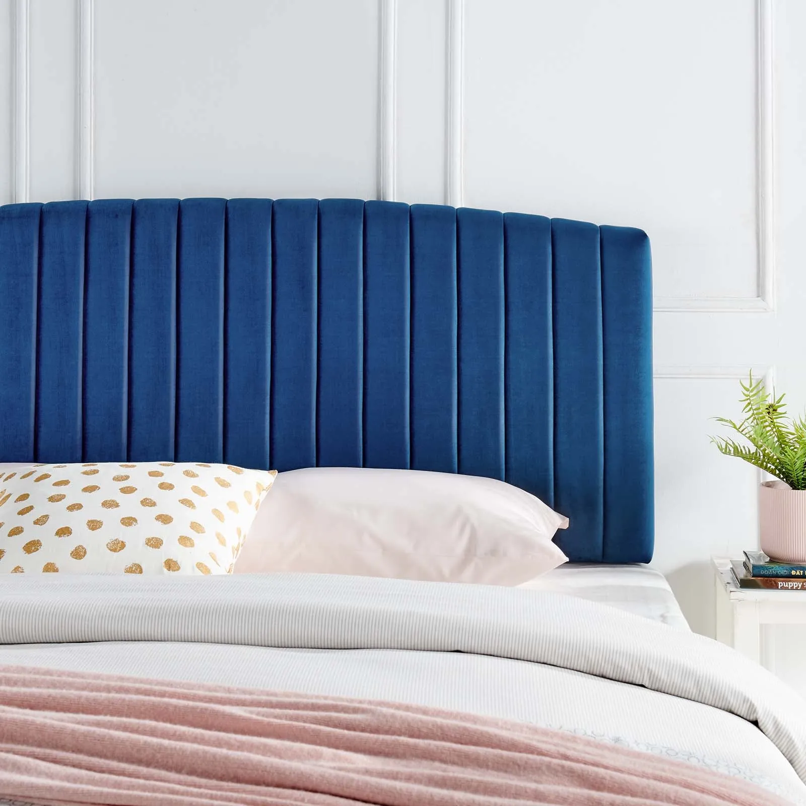 Rebecca Performance Velvet Headboard