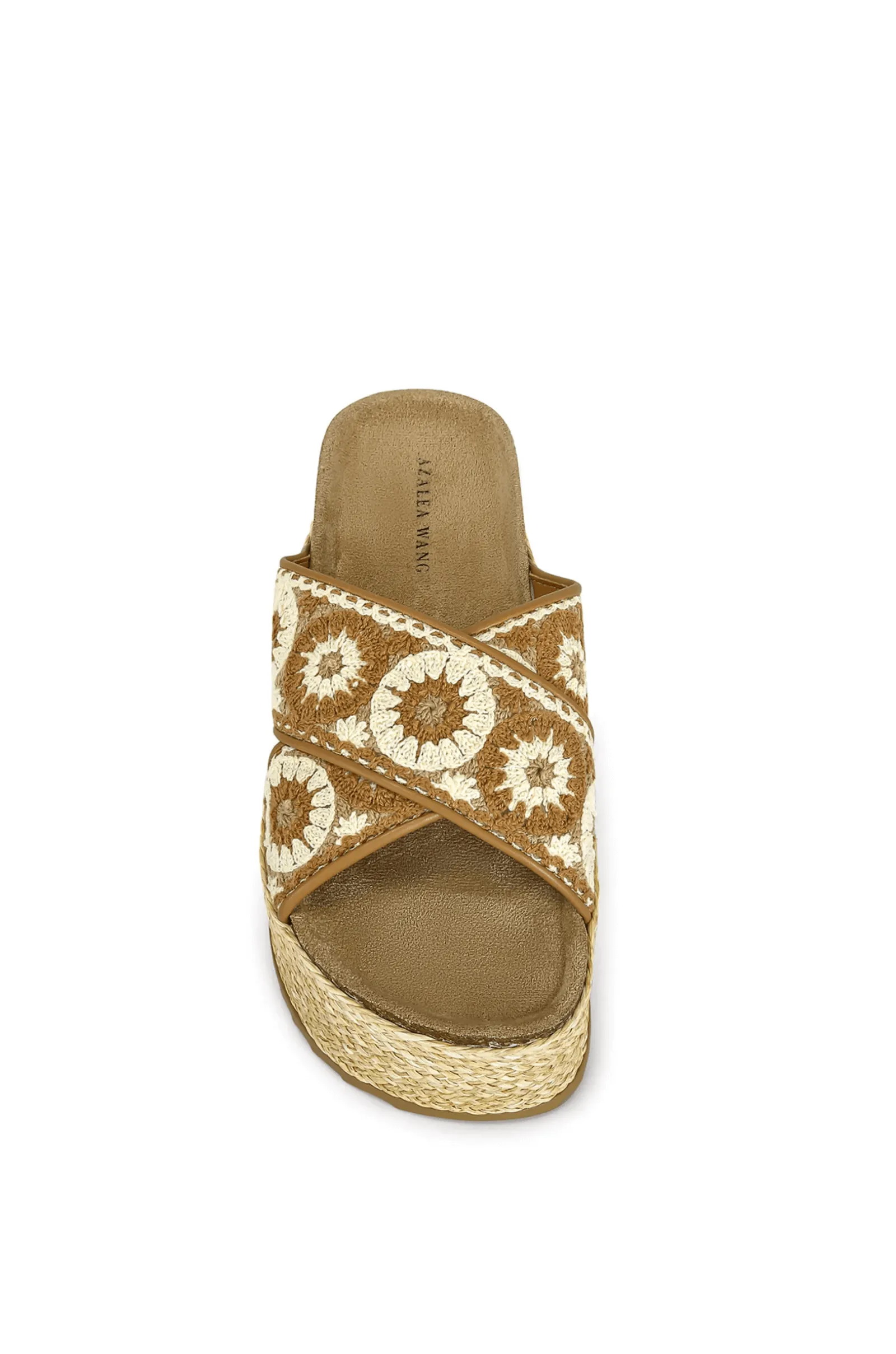 SACO-BROWN FLATFORM SANDAL