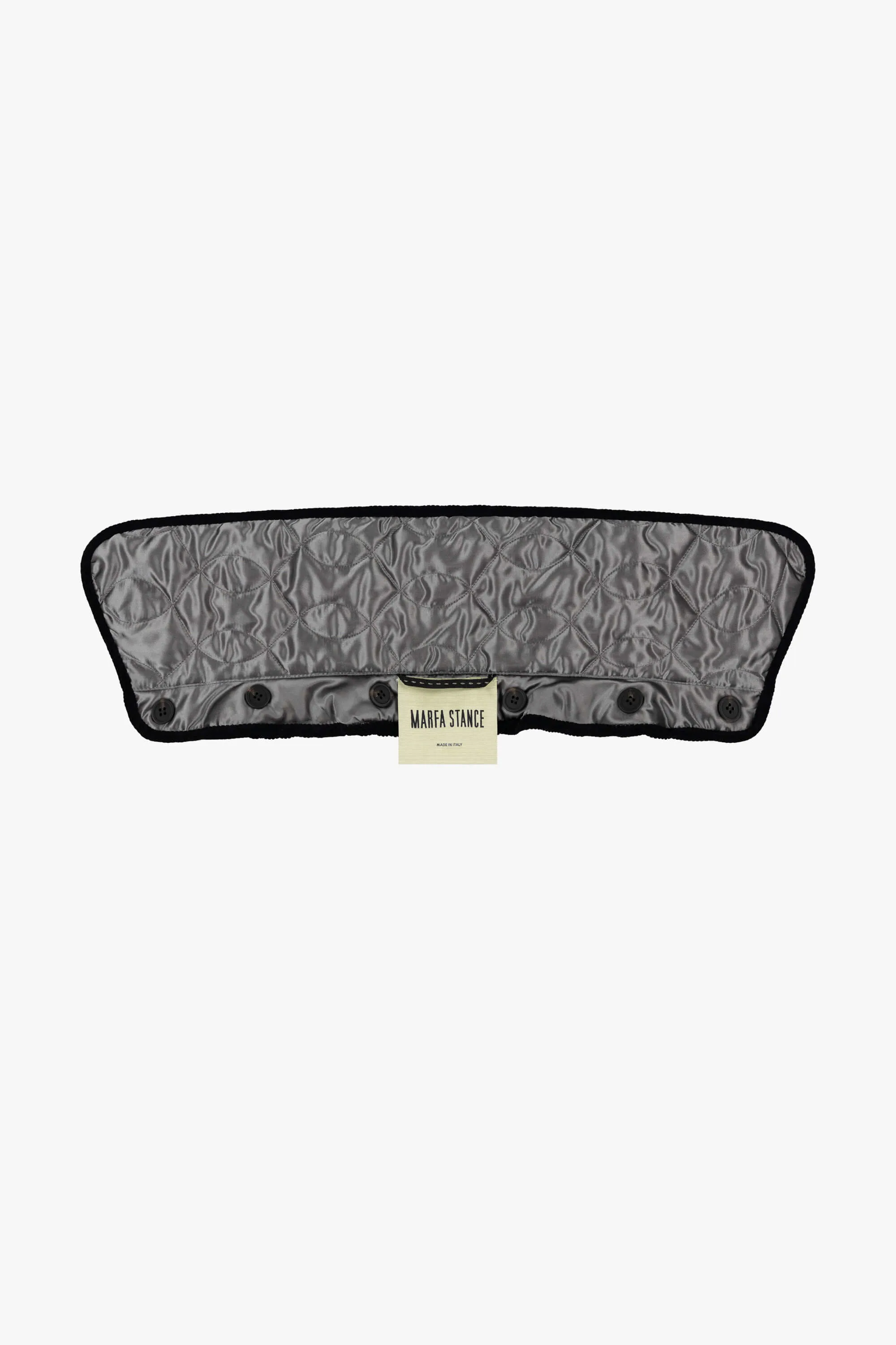 Satin Quilt Collar - Anthracite