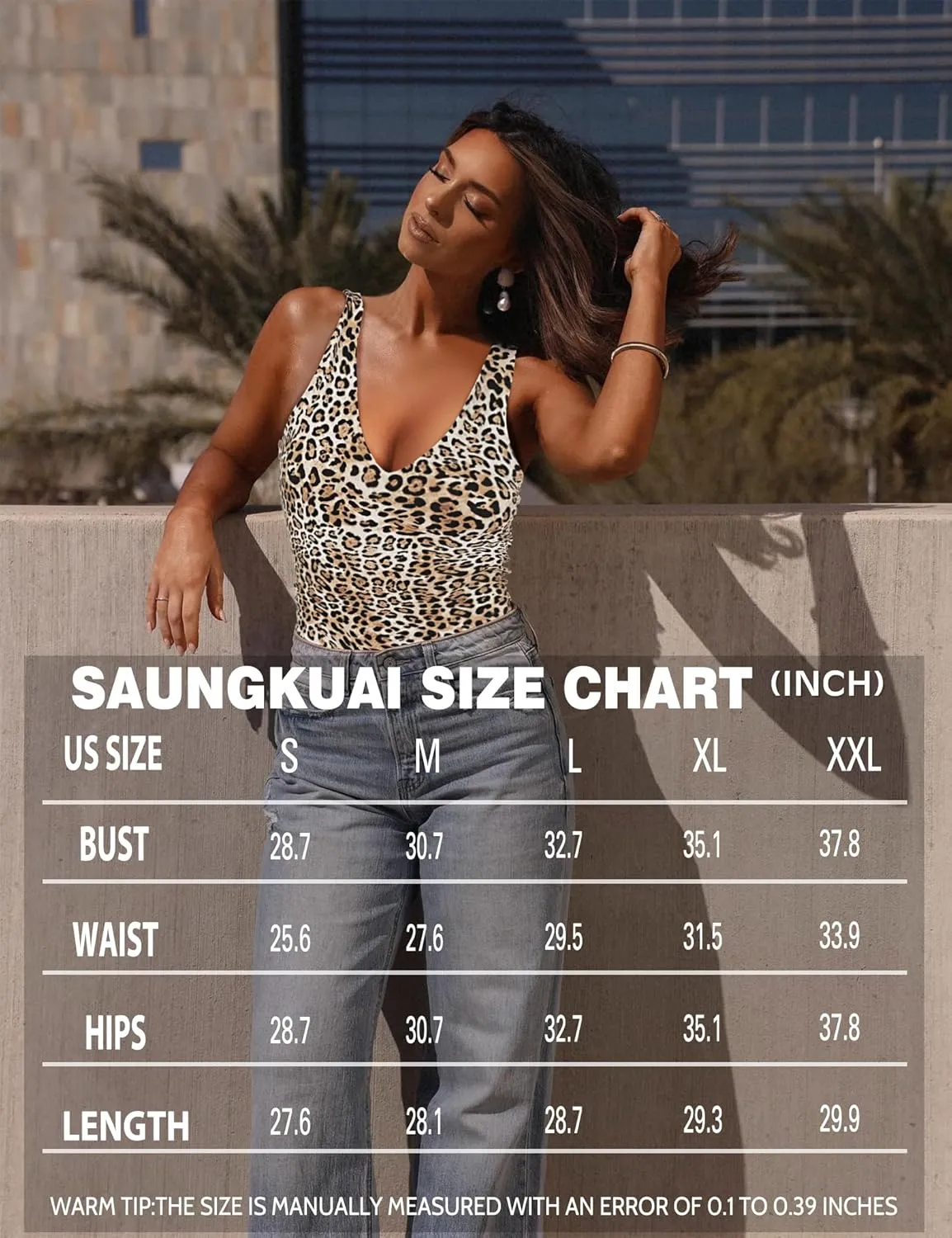 SAUNGKUAI Womens Bodysuit Sexy Plunge Deep V Neck Backless Sleeveless Tank Thong Body Suits Outfits for Going Out