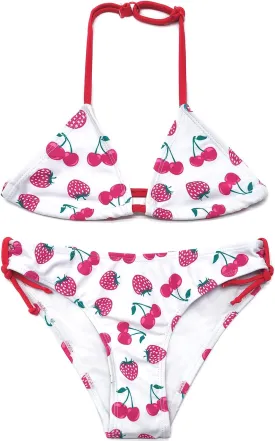 SHEKINI Girls Swimwear Halter Triangle Bikini Set Ruffled Hawaii Beach Sport Two Piece Swimsuits