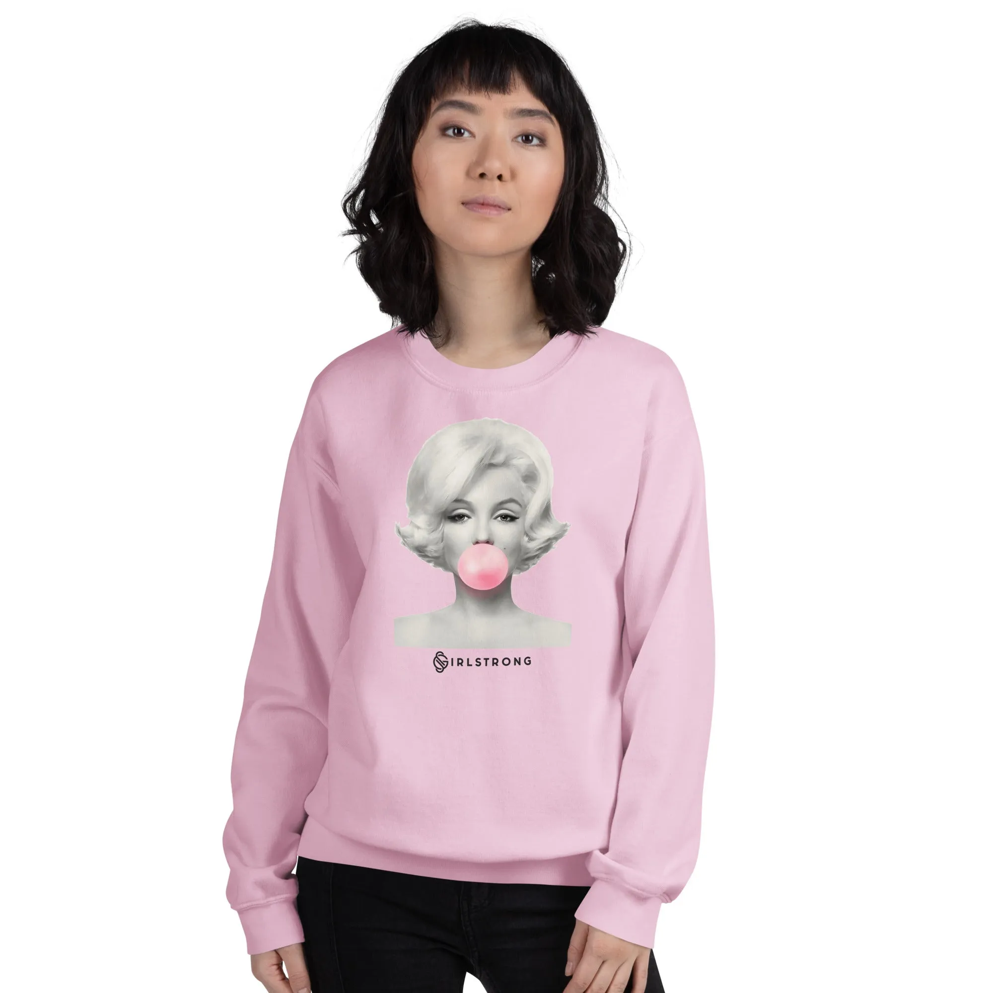 THE ESSENTIAL UNISEX SWEATSHIRT PINK MARILYN MONROE