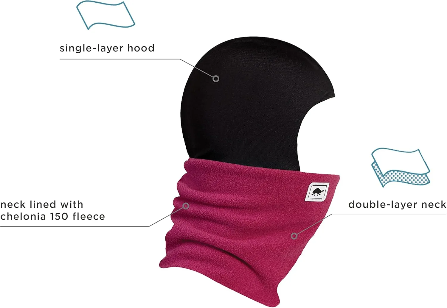 Turtle Fur Shellaclava Chelonia 150 Fleece Neck Warmer Helmet Liner Winter Balaclava Hood